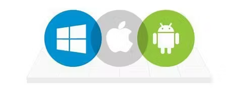 Image showing logos of Windows, Apple and Android